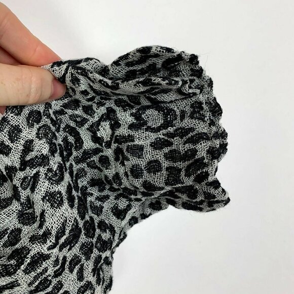 Stella Moda Animal Print Linen Shirt Short Sleeve - Picture 3 of 8